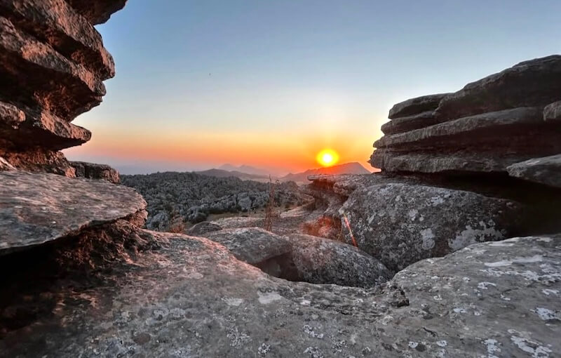 El Torcal: Atardacer